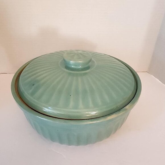 Homer Laughlin Fiesta Kitchen Kraft Round Covered Casserole with Metal Stand - Picture 7 of 9